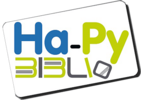 HaPy Biblio - logo de la Bibliothèque départementale des Hautes-Pyrénées