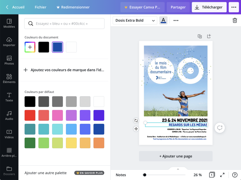 apercu écran site canva