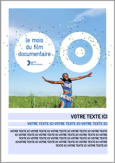 affiche personnalisable, captire d'écran