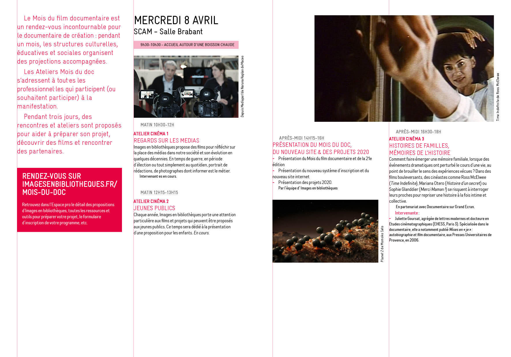 programme du mercredi